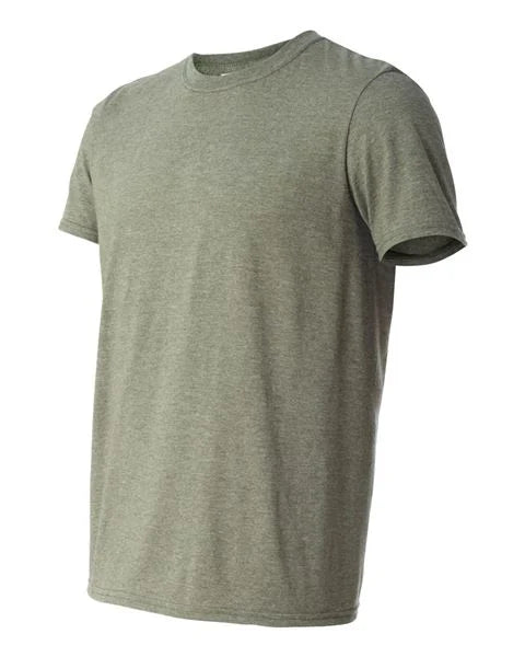 Custom Soft Touch Screen Print Tee Shirts My Custom Designs Heather Green Small