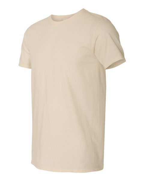 Custom Soft Touch Screen Print Tee Shirts My Custom Designs Natural Beige Small