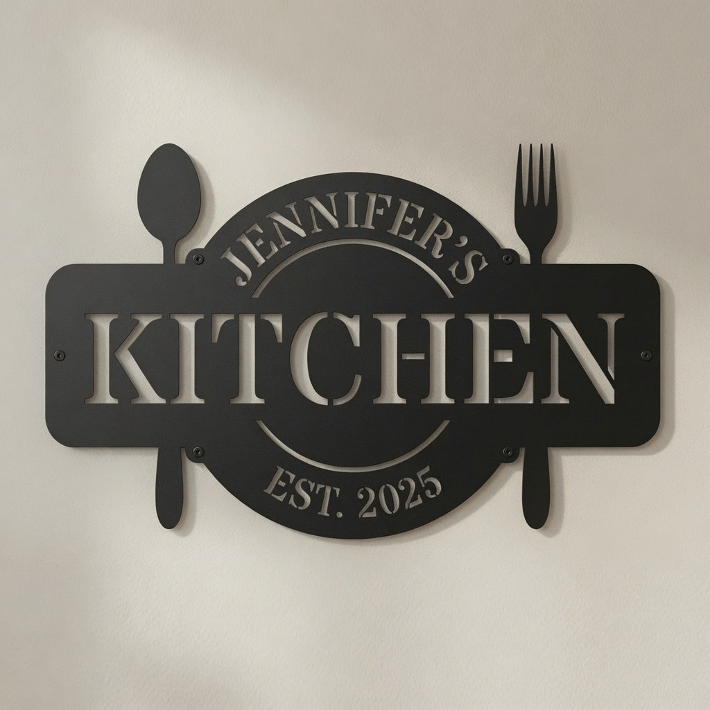 Custom Text Kitchen - Metal Sign - Home Decor - Digital File - ZIP File - Digital