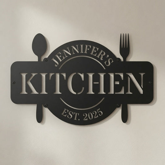 Custom Text Kitchen - Metal Sign - Home Decor - Digital File - ZIP File - Digital