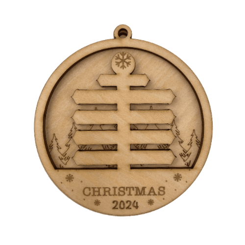Custom Wooden Directional Sign Ornament OrnAMENT My Custom Designs
