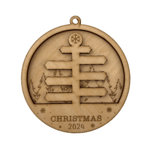 Custom Wooden Directional Sign Ornament OrnAMENT My Custom Designs
