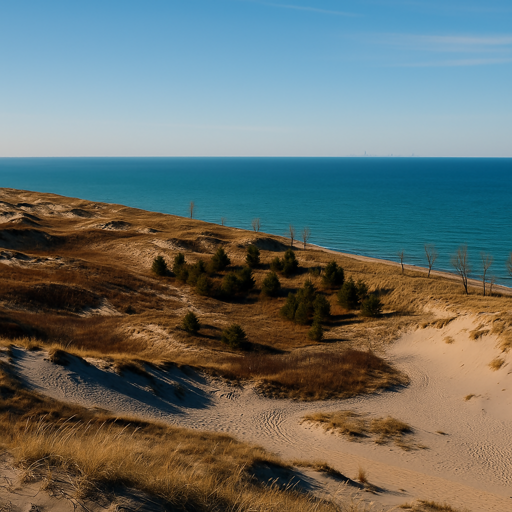 Indiana Dunes National Park - Indiana United States - Rendered - Digital Digital My Custom Designs PDF