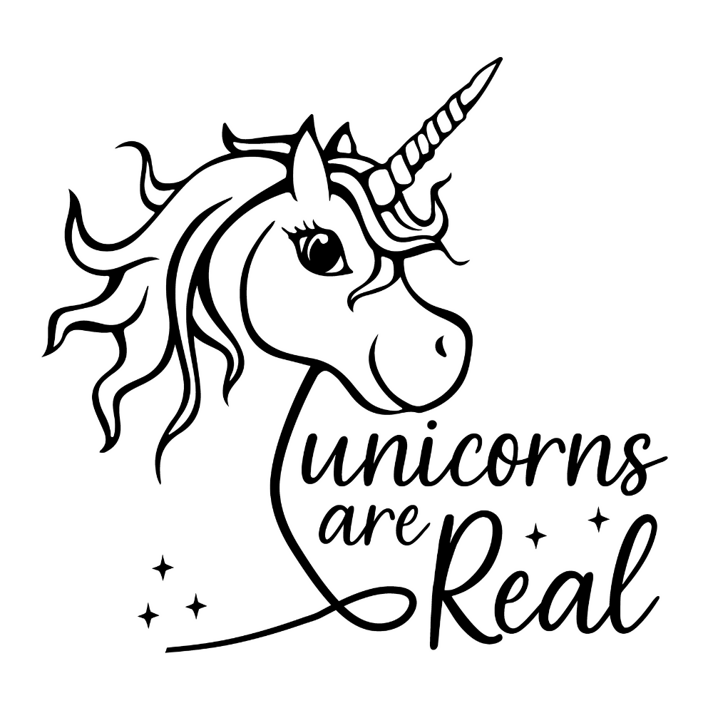 Unicorns Are Real - Unicorn - Vector Graphics - Digital File Digital My Custom Designs ZIP File