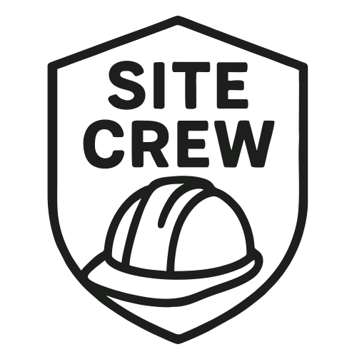 “Site Crew” Badge - Vector Graphics - Digital File Digital My Custom Designs PDF