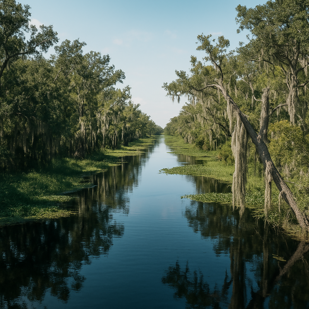 Barataria Preserve - Jean Lafitte National Historical Park and Preserve - Louisiana United States - Rendered - Digital File Digital My Custom Designs PDF