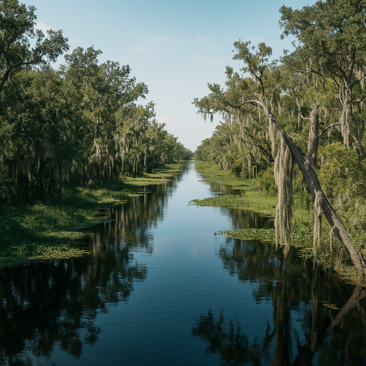 Barataria Preserve - Jean Lafitte National Historical Park and Preserve - Louisiana United States - Rendered - Digital File Digital My Custom Designs PDF