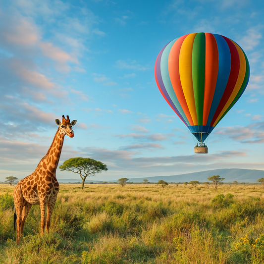 Balloon Rides - Serengeti National Park Tanzania - Africa - Rendered - Digital File Digital My Custom Designs PDF