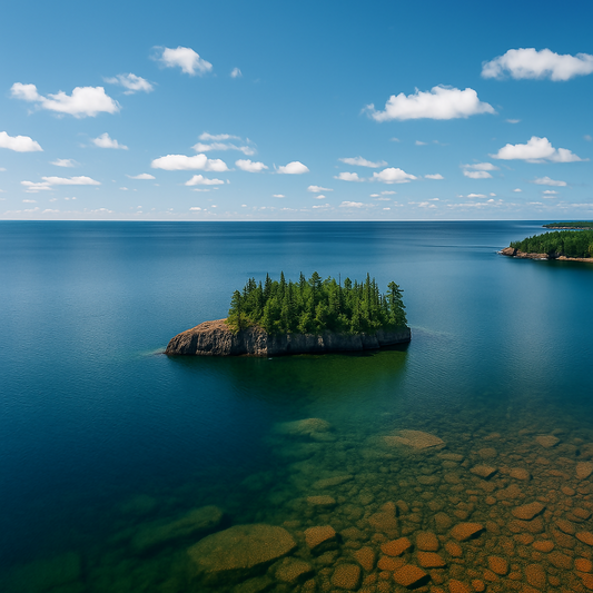 Ellingson Island - Split Rock Lighthouse State Park - Minnesota United States - Rendered - Digital File Digital My Custom Designs PDF