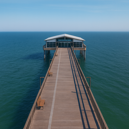 Gulf State Park Fishing and Education Pier - Gulf Shores & Orange Beach - Alabama United States - Rendered - Digital File Digital My Custom Designs PDF