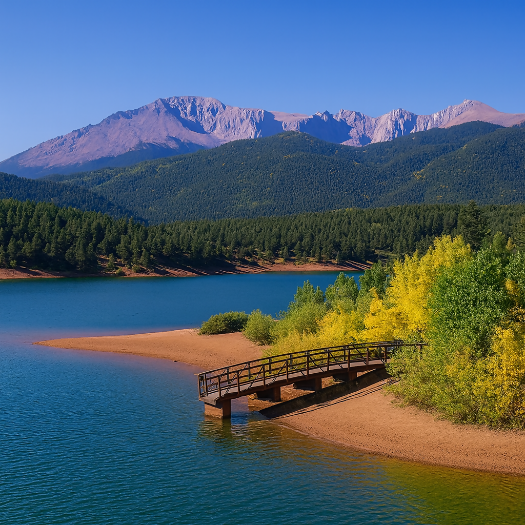 Crystal Creek Reservoir - North Slope Recreation Area - Colorado United States - Rendered - Digital File Digital My Custom Designs PDF
