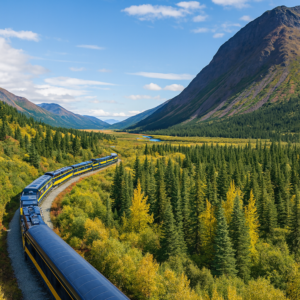 Alaska Railroad - Denali National Park and Preserve - Alaska United States - Rendered - Digital File Digital My Custom Designs PDF