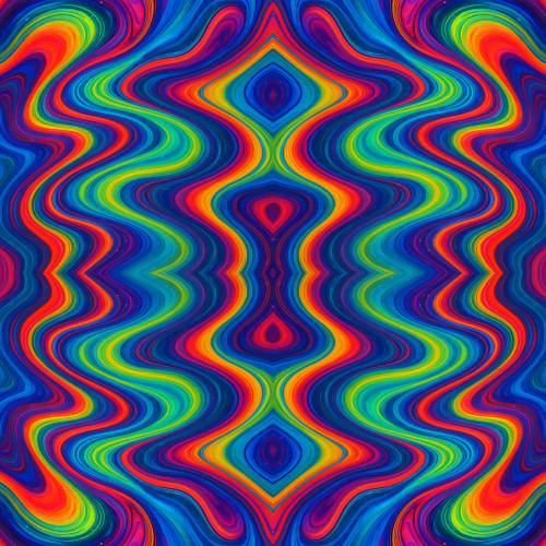 Water and Ocean - Liquid Rainbow Saltwater Currents - Pattern - Digital File Digital My Custom Designs PDF