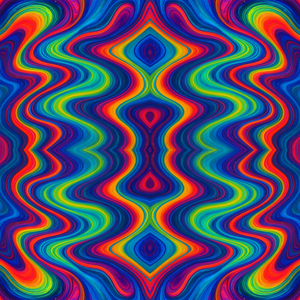 Water and Ocean - Liquid Rainbow Saltwater Currents - Pattern - Digital File