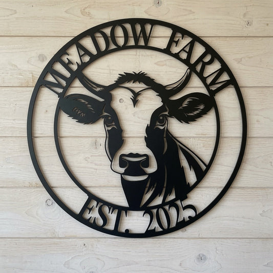 Dairy Farm Cow - Metal Sign / Home Decor - Digital File - ZIP File - Digital