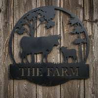 Dairy Farm Trees - Metal Sign / Home Decor - Digital File - ZIP File - Digital