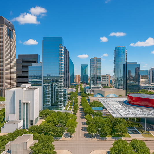 Dallas Arts District - Texas United States - Rendered - Digital File Digital My Custom Designs PDF