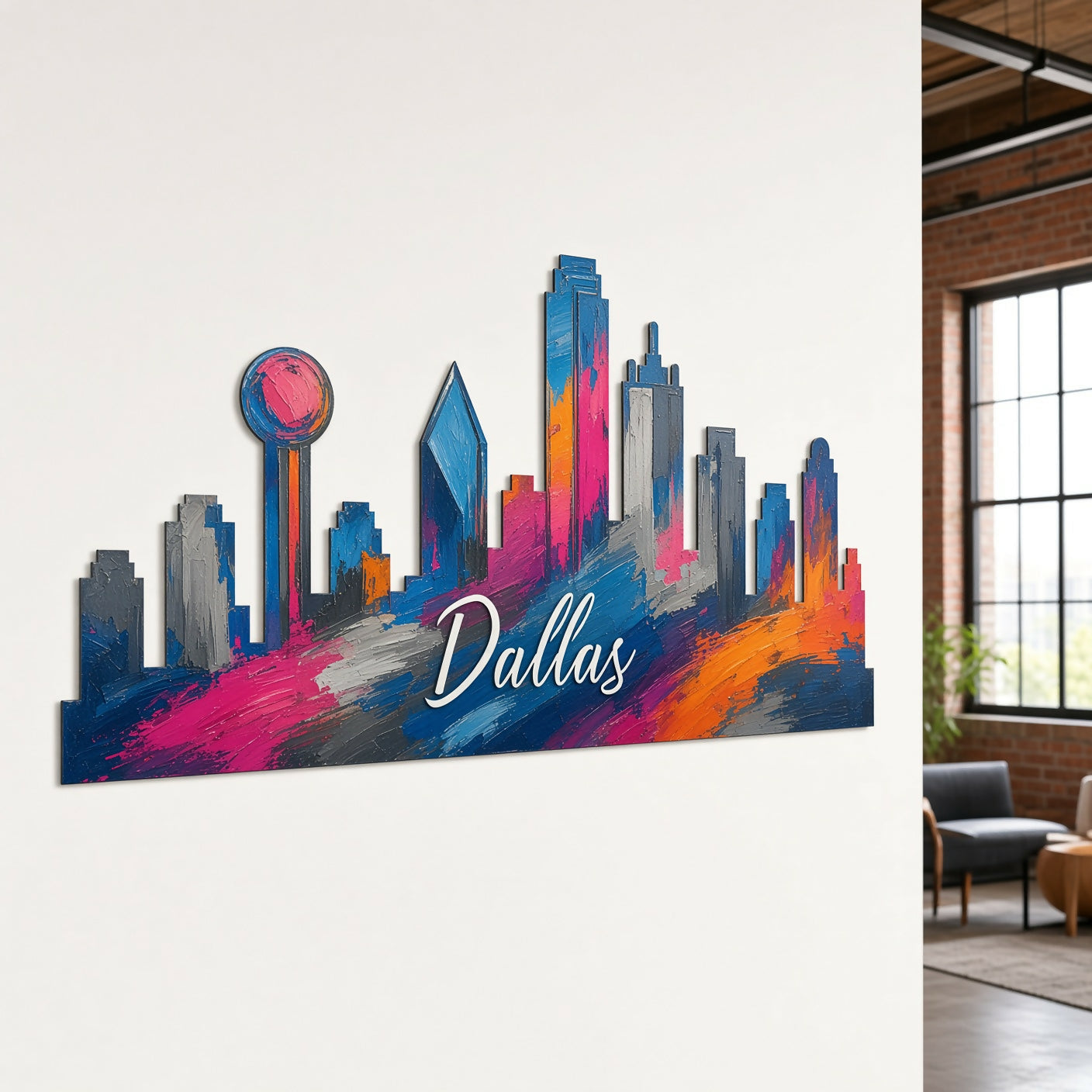 Dallas Skyline - Wall / Home Decor - Single Layer - Digital File - ZIP File - Digital