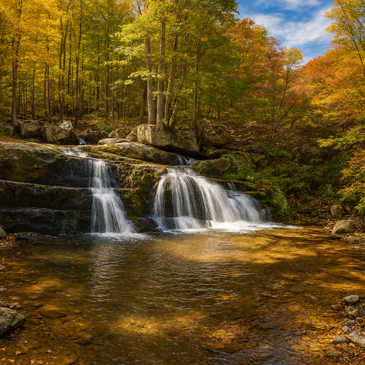 Dark Hollow Falls - Shenandoah National Park - Virginia United States - Rendered - Digital File Digital My Custom Designs PDF
