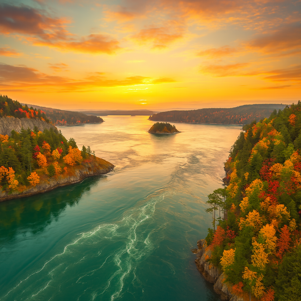Deception Pass - Deception Pass State Park - Washington United States - Rendered - Digital File Digital My Custom Designs PDF