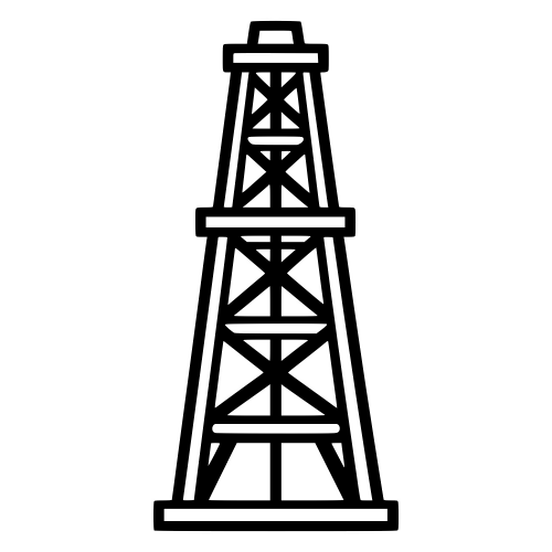 Derrick Tower Outline - Vector Graphics - Digital File Digital My Custom Designs PDF