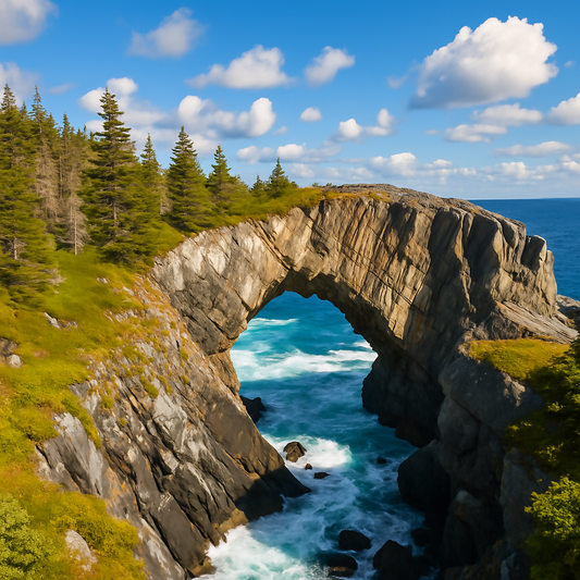 Berry Head Sea Arch - Newfoundland and Labrador Canada - Rendered - Digital File Digital My Custom Designs PDF