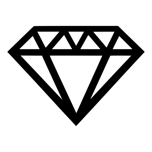 Diamond Outline - Vector Graphics - Digital File Digital My Custom Designs PDF