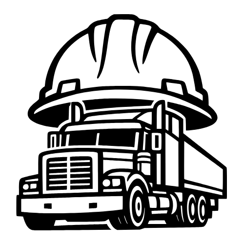 Hard Hat with Truck Outline - Vector Graphics - Digital File Digital My Custom Designs PDF