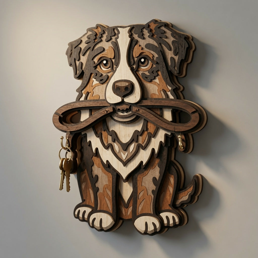 Dog Key Holder - Layered Designs - Digital File - ZIP File - Digital