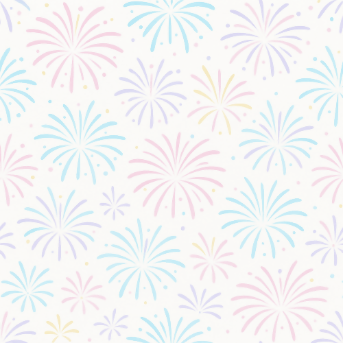 Holiday and Seasonal - Pastel Fireworks For Baby Showers Or Gender Reveals - Pattern - Digital File Digital My Custom Designs PDF