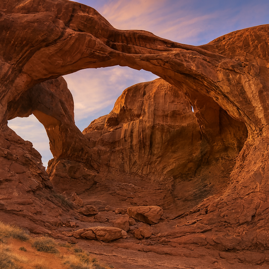 Double Arch - Arches National Park - Utah United States - Rendered - Digital File Digital My Custom Designs PDF