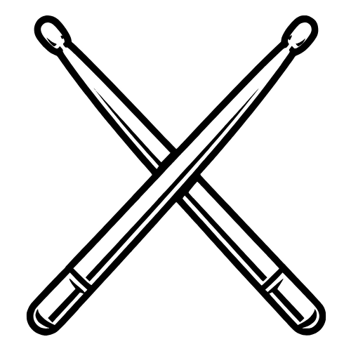 Drumsticks Sketch - Vector Graphics - Digital File Digital My Custom Designs PDF