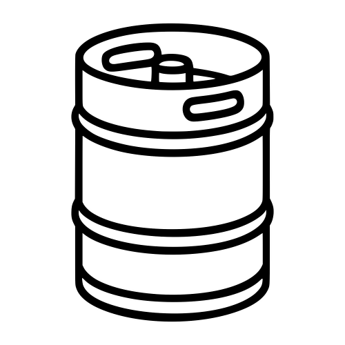 Beer Keg Outline - Digital File - XCS Friendly Digital My Custom Designs PDF