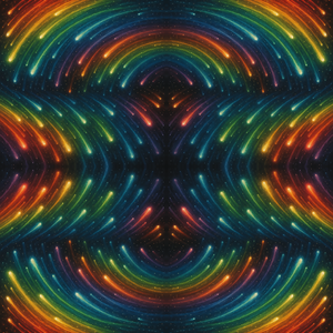 Space and Cosmic - Comet Showers Forming Abstract Rainbows - Pattern - Digital file