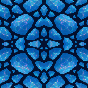 Water and Ocean - Abstract Icebergs With Holographic Cracks - Pattern - Digital File