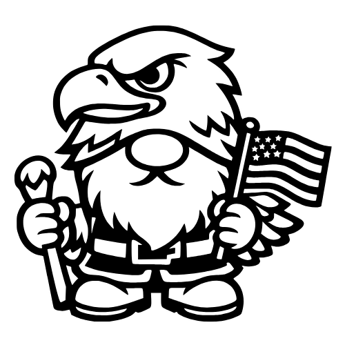 Cartoon Eagle Gnome - Digital File - XCS Friendly Digital My Custom Designs PDF
