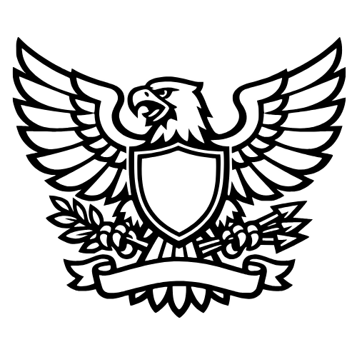 Eagle Crest Outline - Digital File - XCS Friendly Digital My Custom Designs PDF