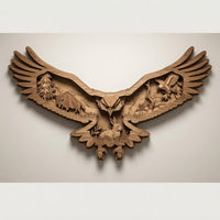 Eagle - Wilderness - Layered Nature Design - Digital File - SVG - Digital