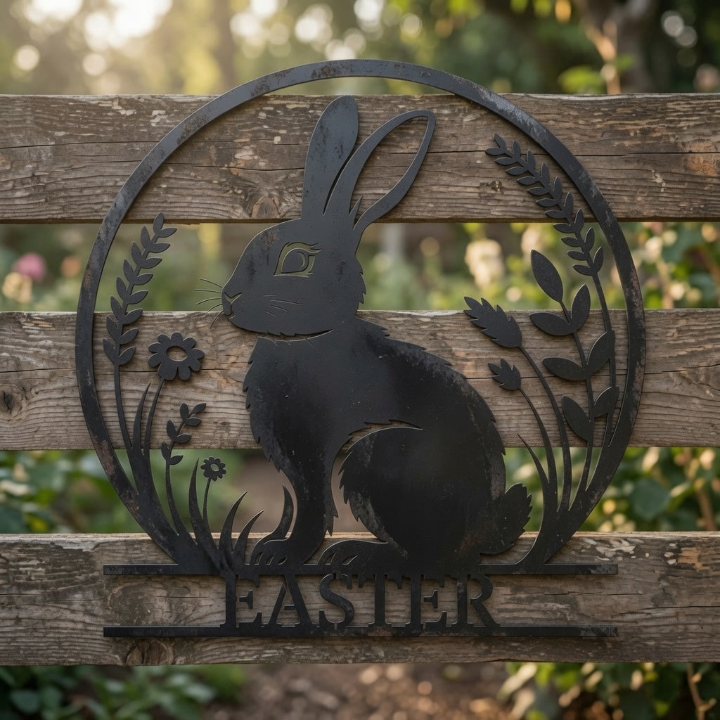 Easter Bunny 2 - Wall Home Decor - Digital File - ZIP File - Digital