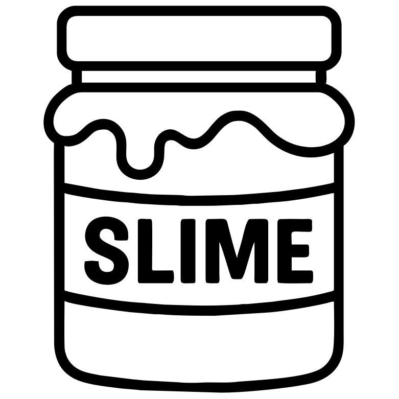 Toy Slime Jar Sketch - Digital File - XCS Friendly Tumbler My Custom Designs PNG