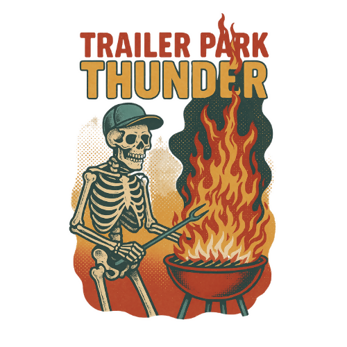Urban Grunge Retro - Trailer Park thunder - T Shirt Design - Digital File Digital My Custom Designs 300 DPI PNG