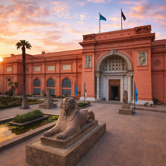 Egyptian Museum - Cairo Egypt - Africa - Rendered - Digital File Digital My Custom Designs PDF
