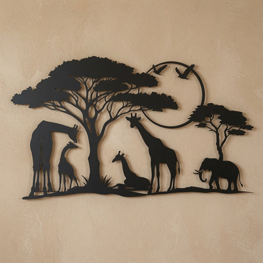 Elephant Giraffe - Wall / Home Decor - Digital File - ZIP File - Digital
