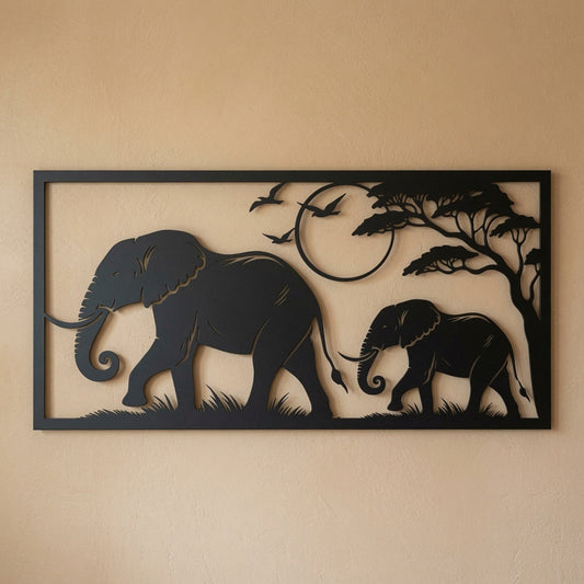 Elephant Hike - Wall / Home Decor - Digital File - ZIP File - Digital