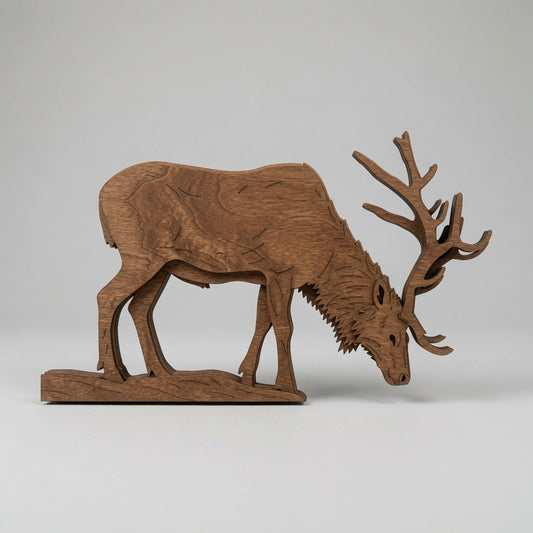 Elk - Layered Animal Designs - Digital File - SVG - Digital