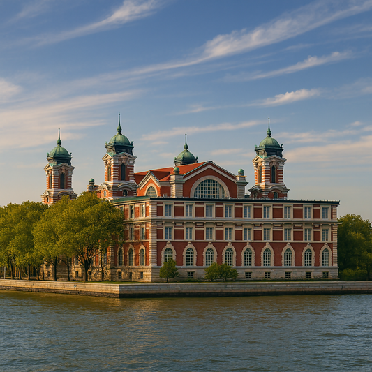 Ellis Island National Museum of Immigration - New York United States - Rendered - Rendered - Digital File Digital My Custom Designs PDF