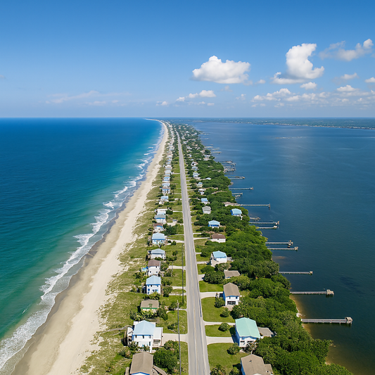 Emerald Isle - North Carolina United States - Rendered - Digital File Digital My Custom Designs PDF