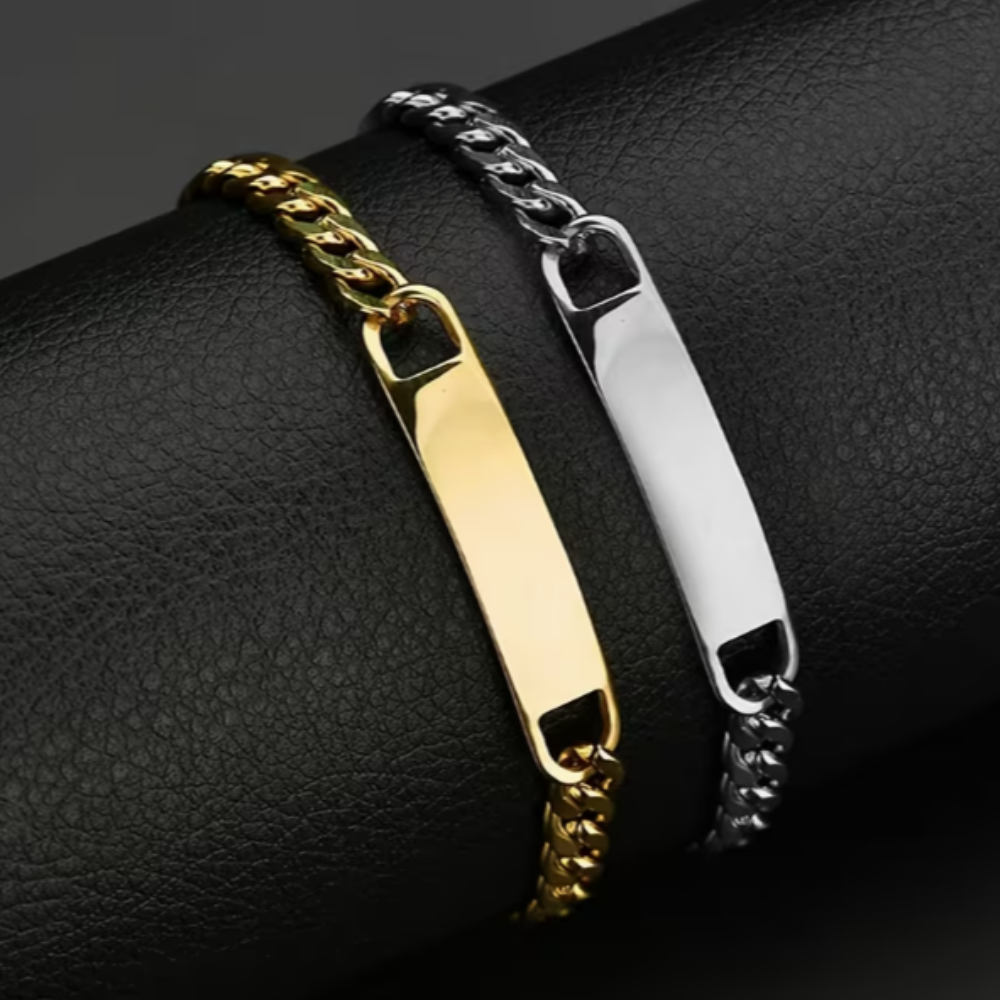 Engravable Blanks - Rounded Plate Bracelet - Seller Supplies My Custom Designs