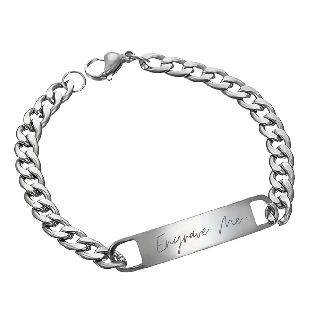 Engravable Blanks - Rounded Plate Bracelet - Seller Supplies My Custom Designs