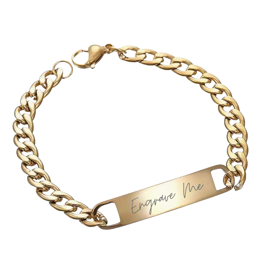 Engravable Blanks - Rounded Plate Bracelet - Seller Supplies My Custom Designs